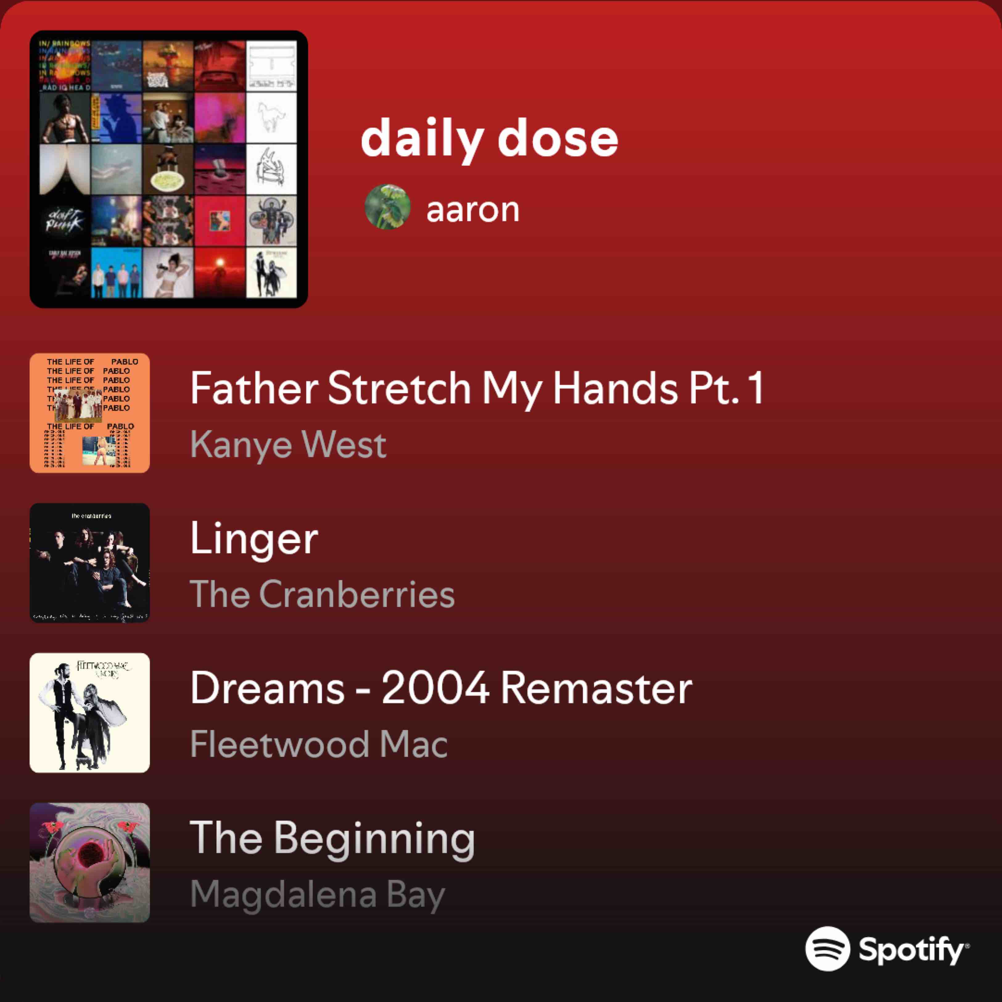 daily dose - playlist by aaron | Spotify