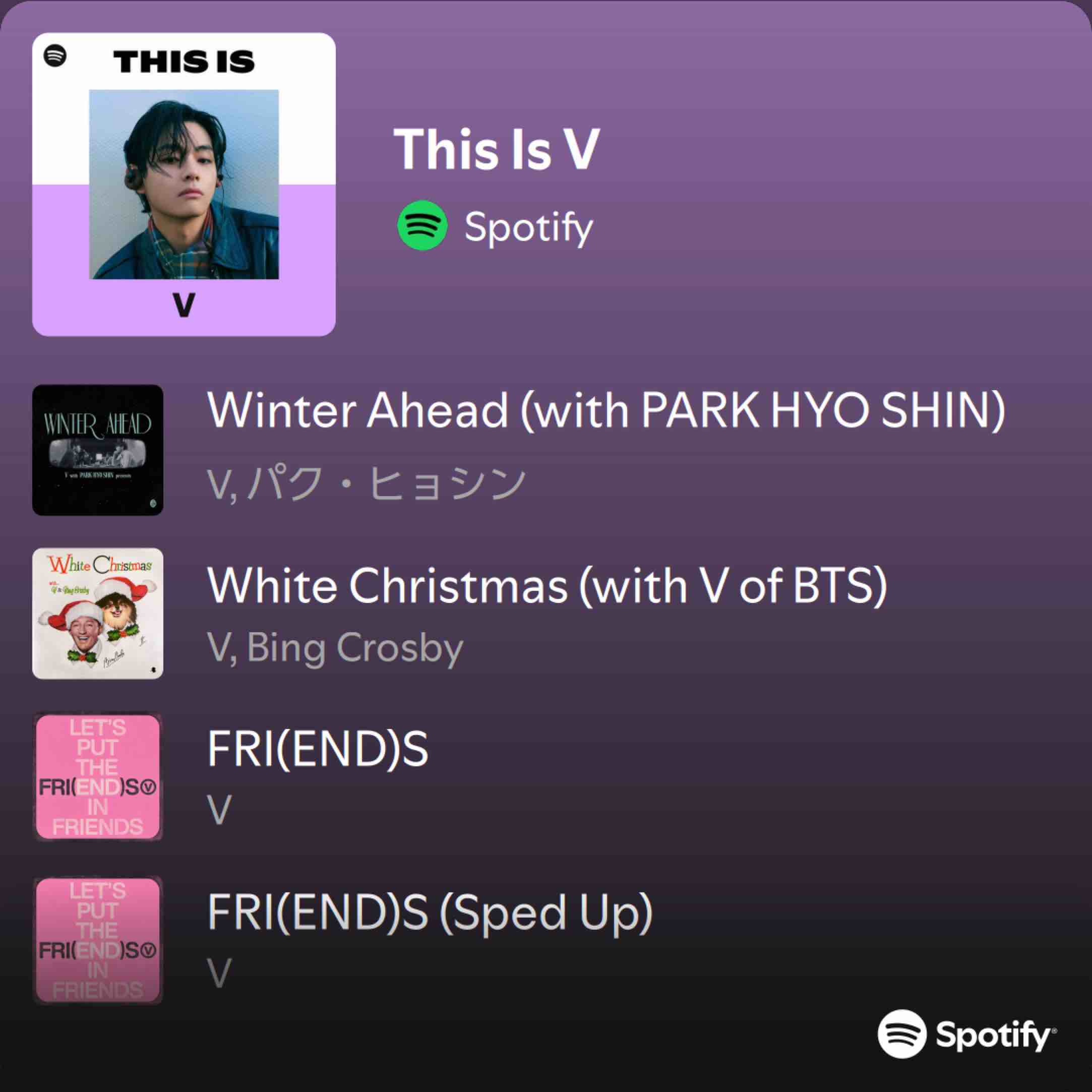 This Is V | Spotify Playlist