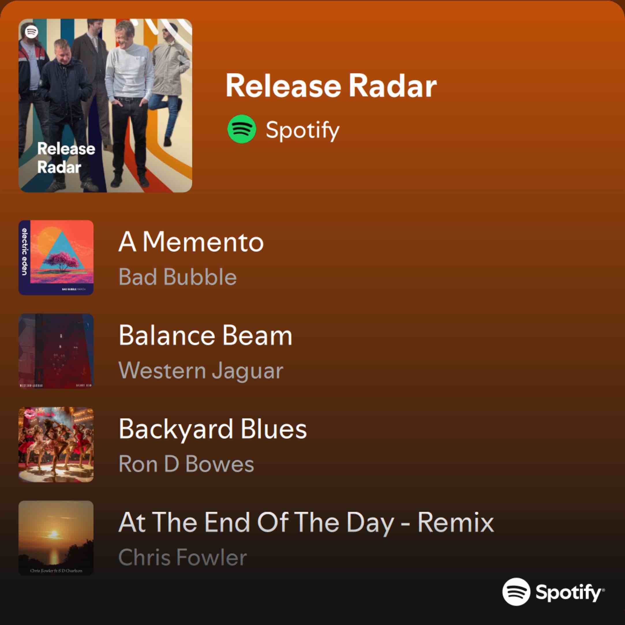 Release Radar | Spotify Playlist