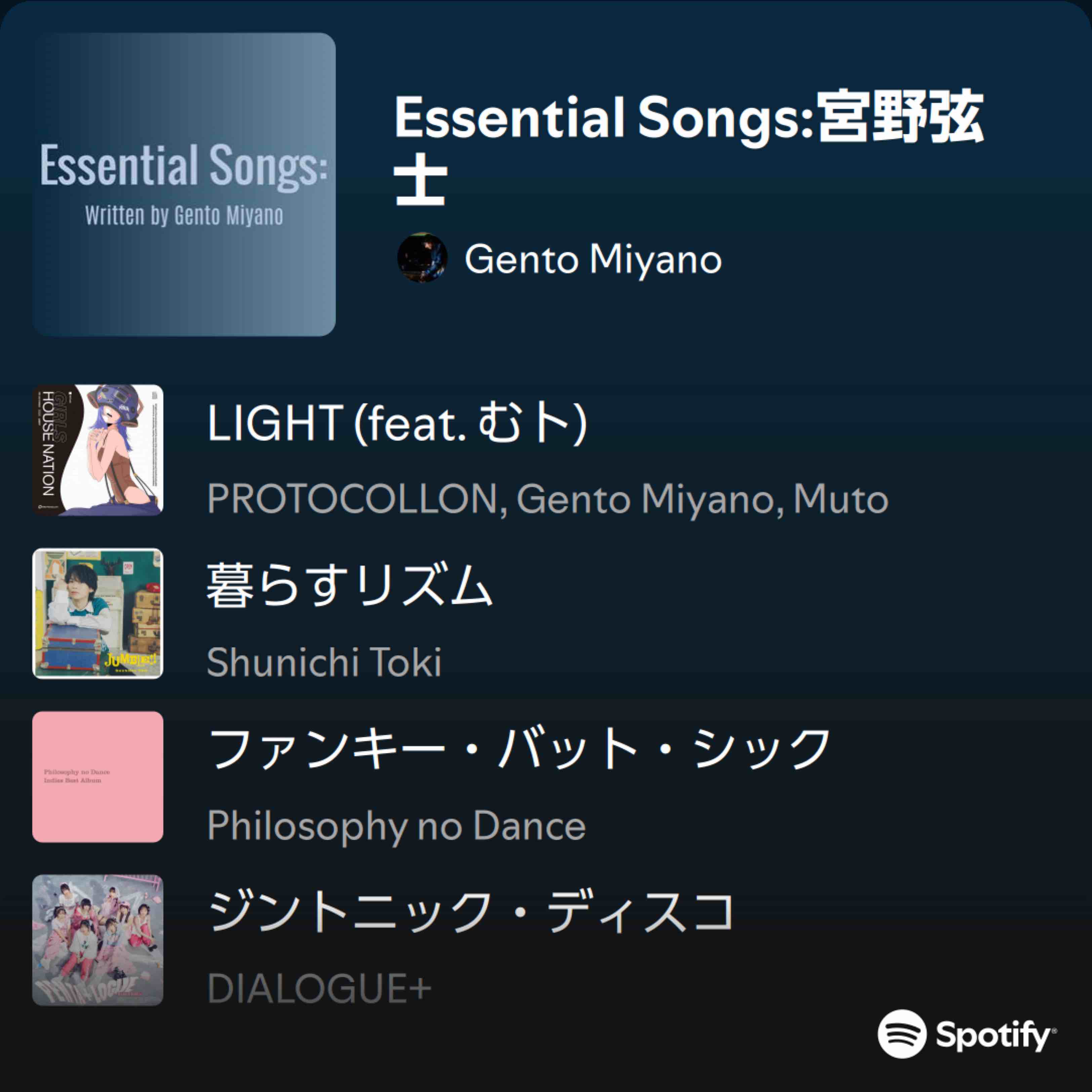 Essential Songs:宮野弦士 - playlist by Gento Miyano | Spotify