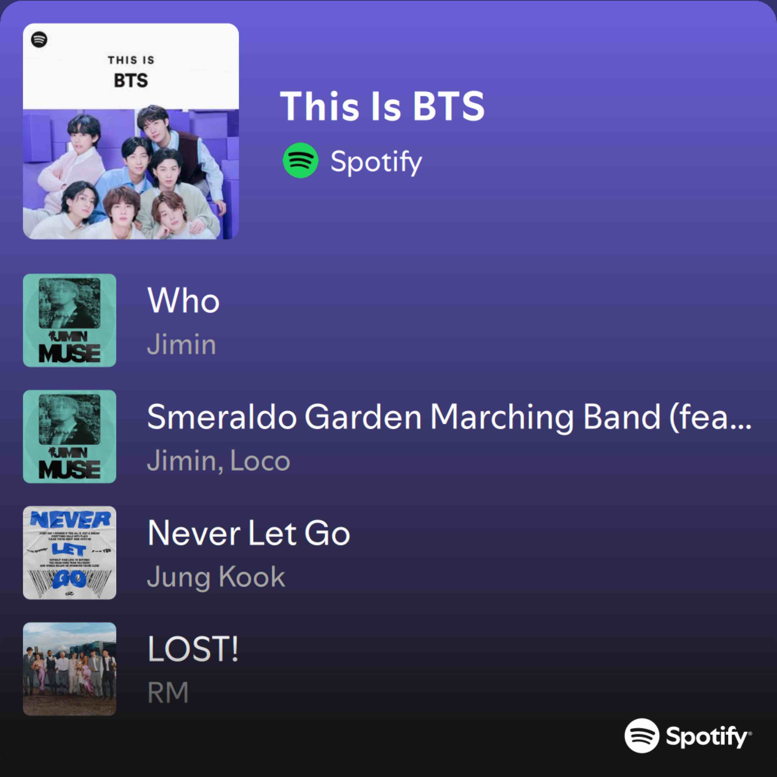 This Is BTS | Spotify Playlist