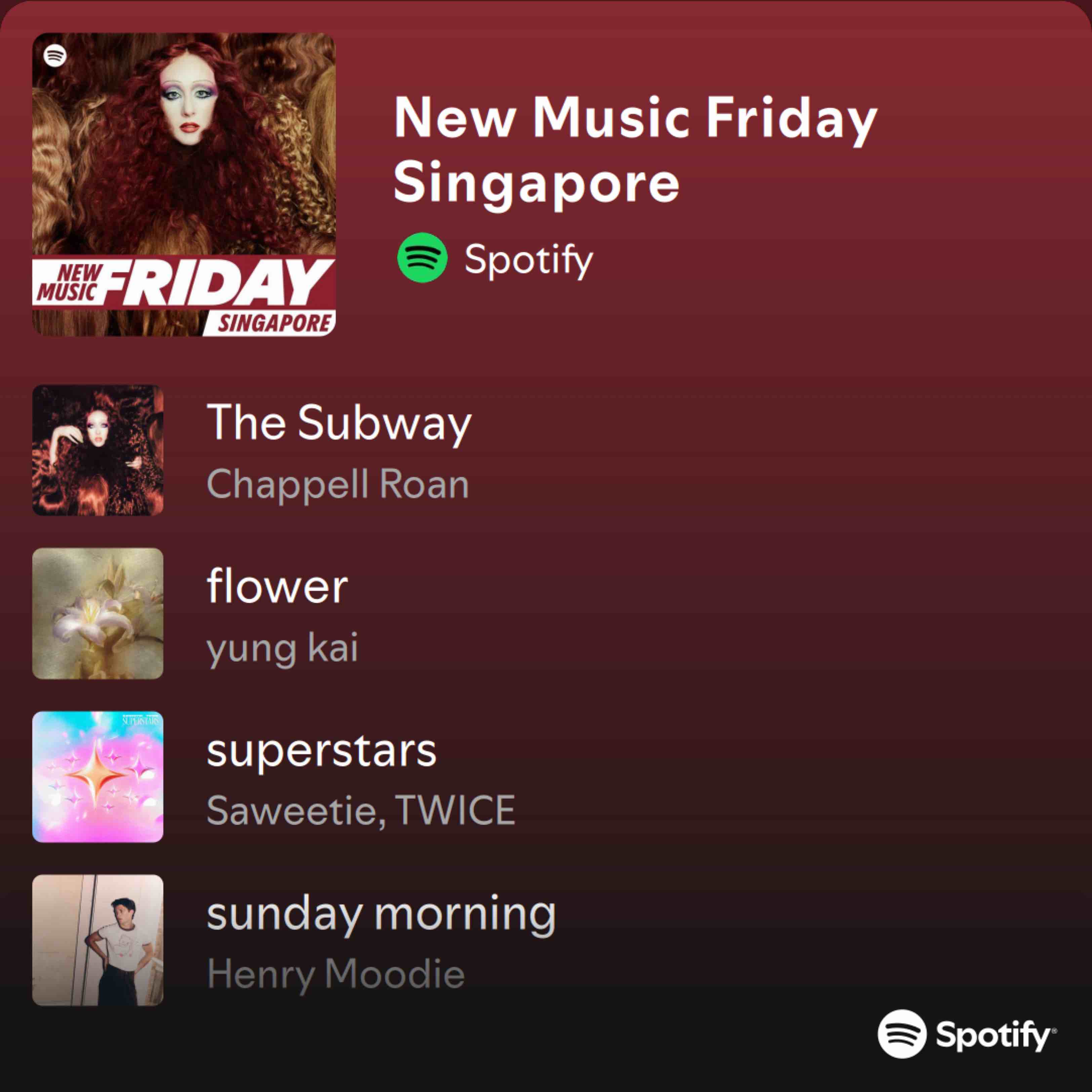 New Music Friday Singapore | Spotify Playlist